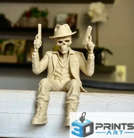 3D-фігурка «Скелет-Гангстер» (PLA)