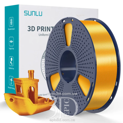 SUNLU Silk PLA+ Brass - Латунь пластик/філамент для 3D-принтера 1.75mm 1кг
