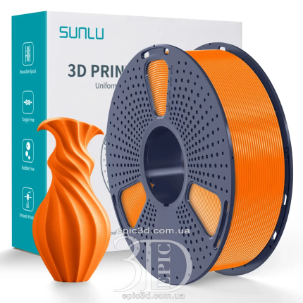 SUNLU PLA Matte Sunny Orange - матовий помаранчевий пластик/філамент для 3D-принтера 1.75 мм 1 кг