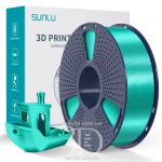 SUNLU Silk PLA+ Green - зелений пластик/філамент для 3D-принтера 1.75mm 1кг