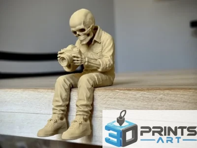 3D-фігурка «Склет-Фотограф» (PLA)